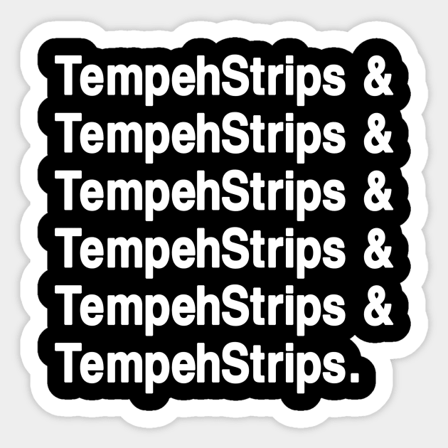 Tempeh Strips Sticker by TheresaLammon